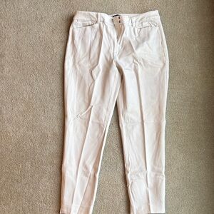 White House Black Market Cream Ankle Pants
